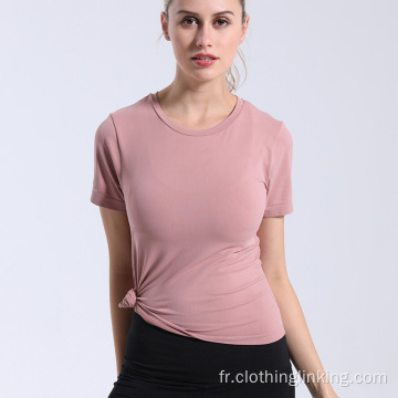 Chemises d&#39;entraînement sans couture pour femmes